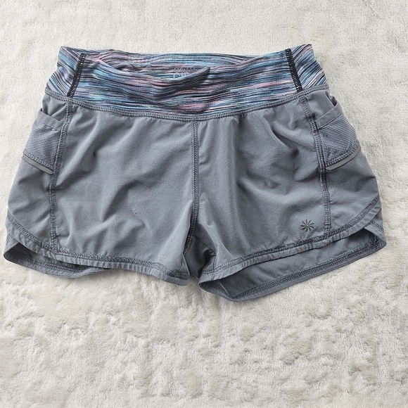 Athleta Girl Medium Shorts 8 to 10 Gray Workout Athletic - Picture 1 of 7